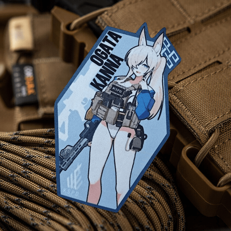 Urban Backpack Tactical - ブルーアーカイブコナ戦術パッチガンガールズプリントフック&ループパッチ軍事士気シェブロンバッジ腕章バックパックベストステッカー
