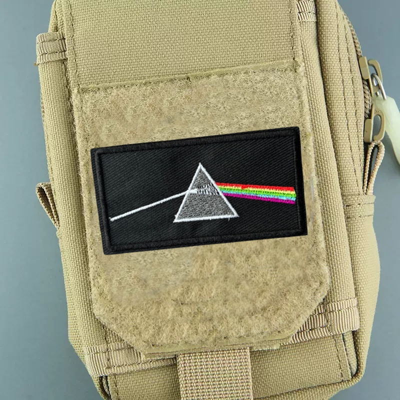 Urban Backpack Tactical - 光の屈折刺繍パッチ戦術と軍事士気バッジフックとループパッチバックパックステッカー衣料用