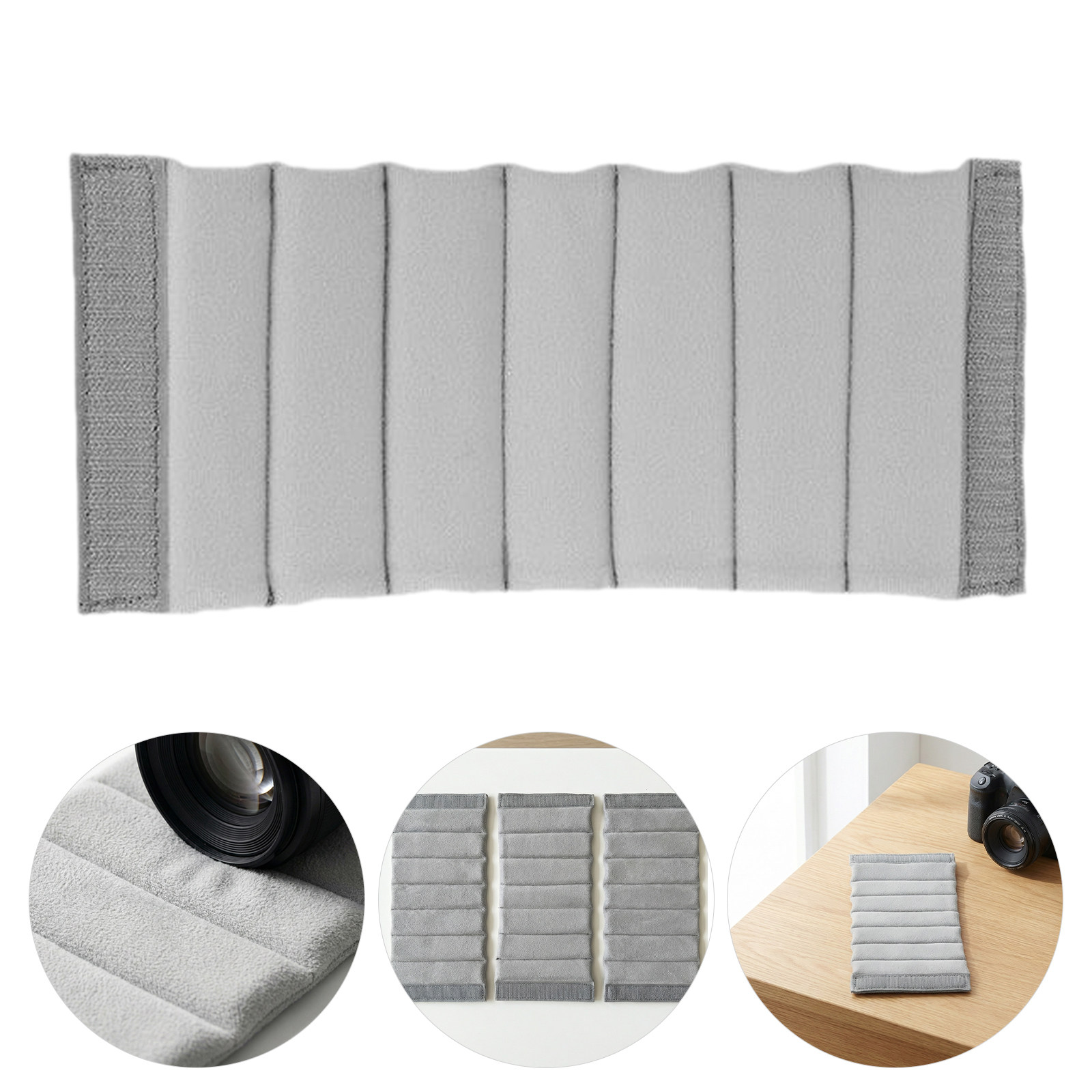 Backpack Insert Organizer - 3個入りカメラバッグインサートパッド入り仕切り調整可能なパーティションセパレーター耐衝撃カメラバックパックオーガナイザー（旅行用）