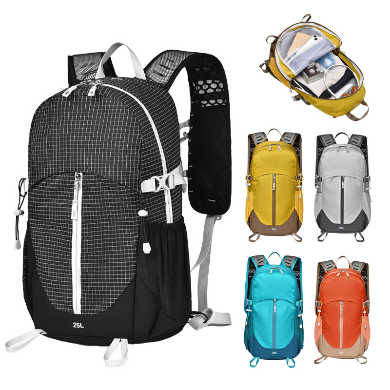 25リットル大容量ハイキングバックパック、防水軽量ナイロンハ - Hiking Backpack Waterproof のレビューと価格