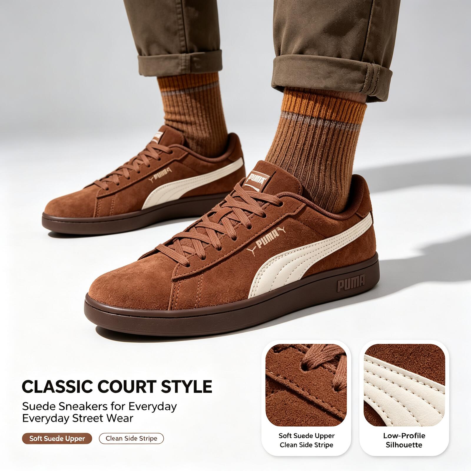 新しいプーマレトロカジュアルスニーカースエードソフトボトム耐 - Puma Shoes Suede Classic のレビューと価格