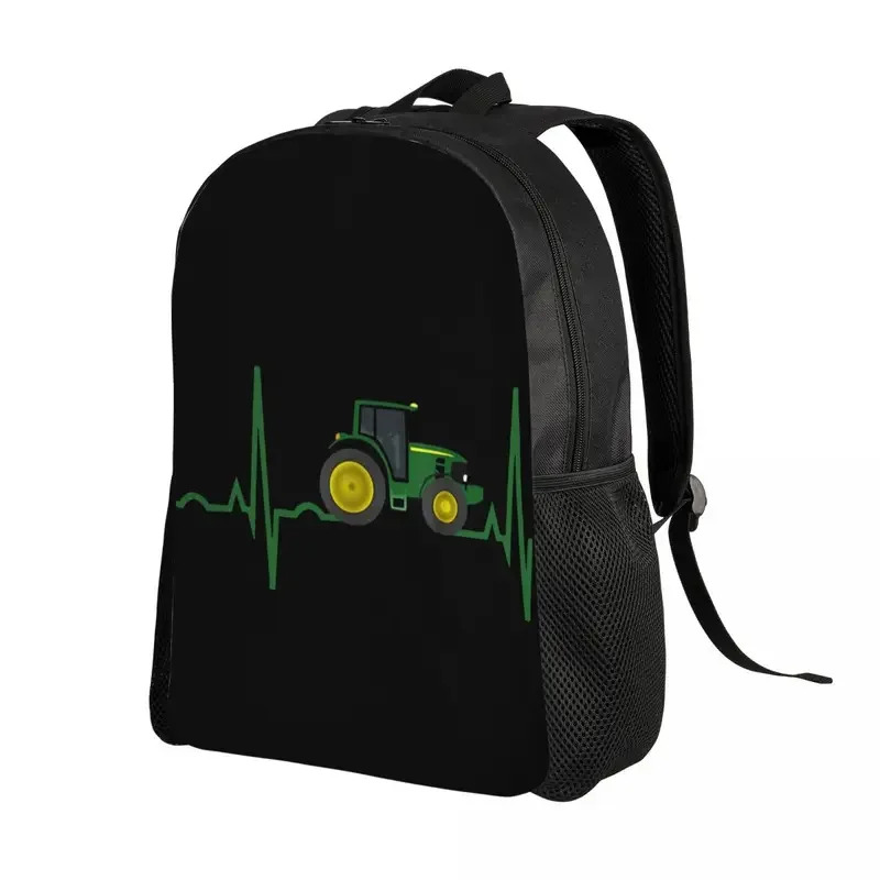 トラクターハートビートラップトップバックパック女性男性ファッ - Fashion Backpack Women のレビューと価格