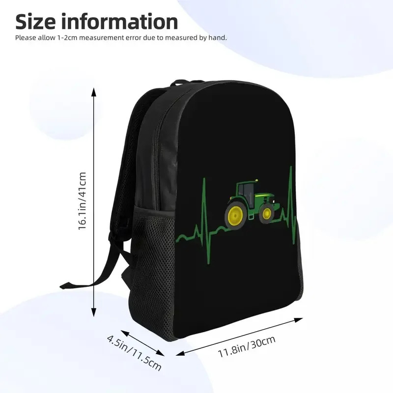 トラクターハートビートラップトップバックパック女性男性ファッ - Fashion Backpack Women のレビューと価格