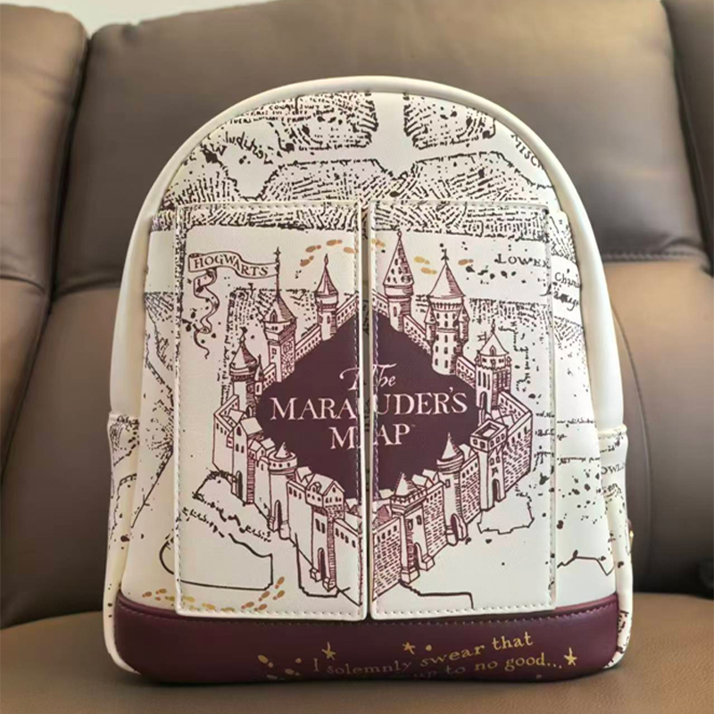 ハリー・ポッター地図柄プリントコスプレ女性用ダブルストラップ - Mini Backpack Purse のレビューと価格
