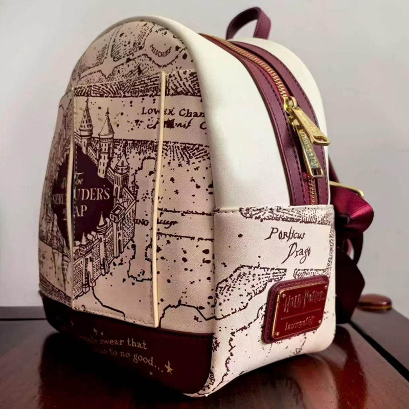 ハリー・ポッター地図柄プリントコスプレ女性用ダブルストラップ - Mini Backpack Purse のレビューと価格