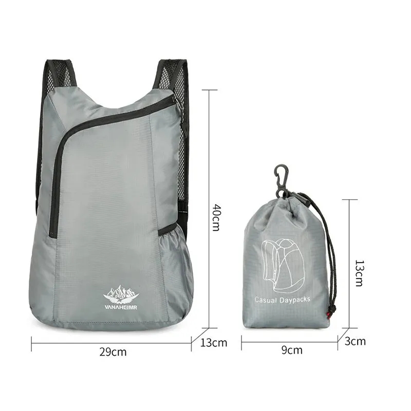 20L ユニセックス軽量アウトドアバックパックポータブル折り - Foldable Backpack Small のレビューと価格