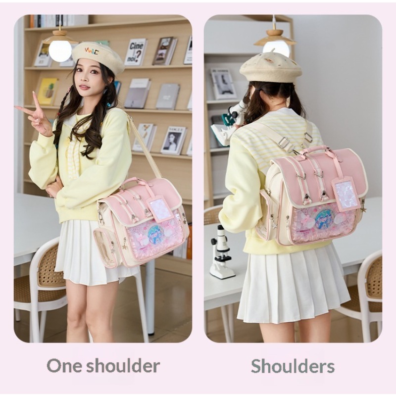 日本のランドセル青少年女子ハンドヘルドブックバッグかわいいバ - Fashion Backpack Women のレビューと価格