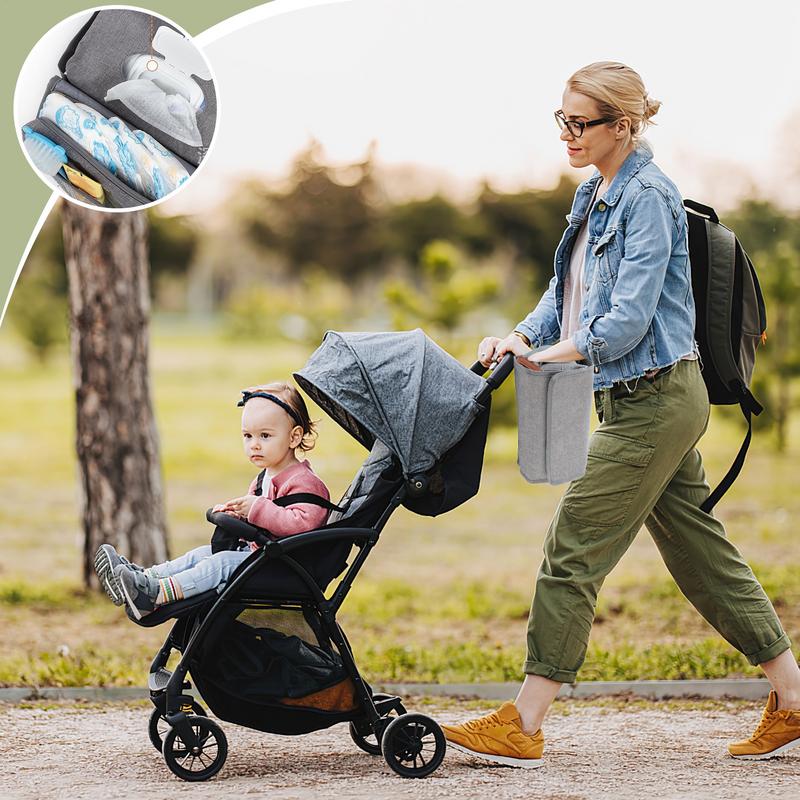 ボトル用の小さな折りたたみ式おむつバッグ,ポータブル,保育園 - Foldable Backpack Small のレビューと価格