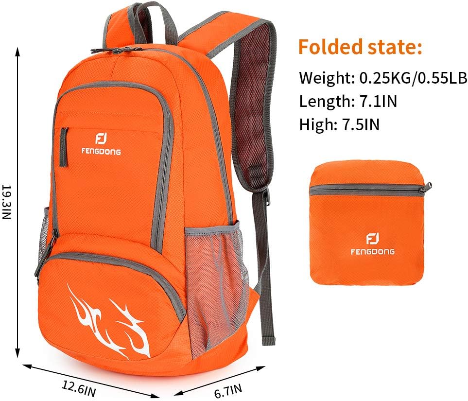 FENGDONG 35L 軽量折りたたみ式防水パッカブルトラ - Foldable Backpack Small のレビューと価格