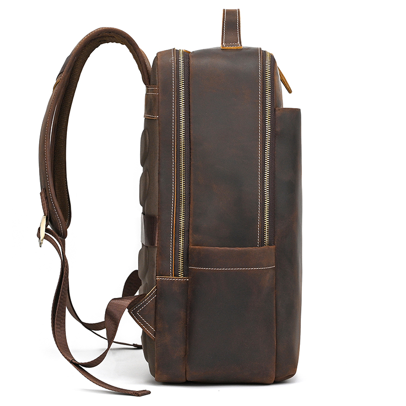2025年新作 レザーバックパック 旅行用 メンズ 牛革 ラ - Leather Backpack Vintage のレビューと価格