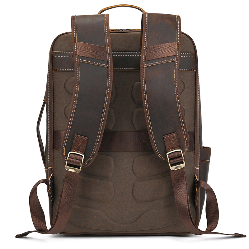 2025年新作 レザーバックパック 旅行用 メンズ 牛革 ラ - Leather Backpack Vintage のレビューと価格